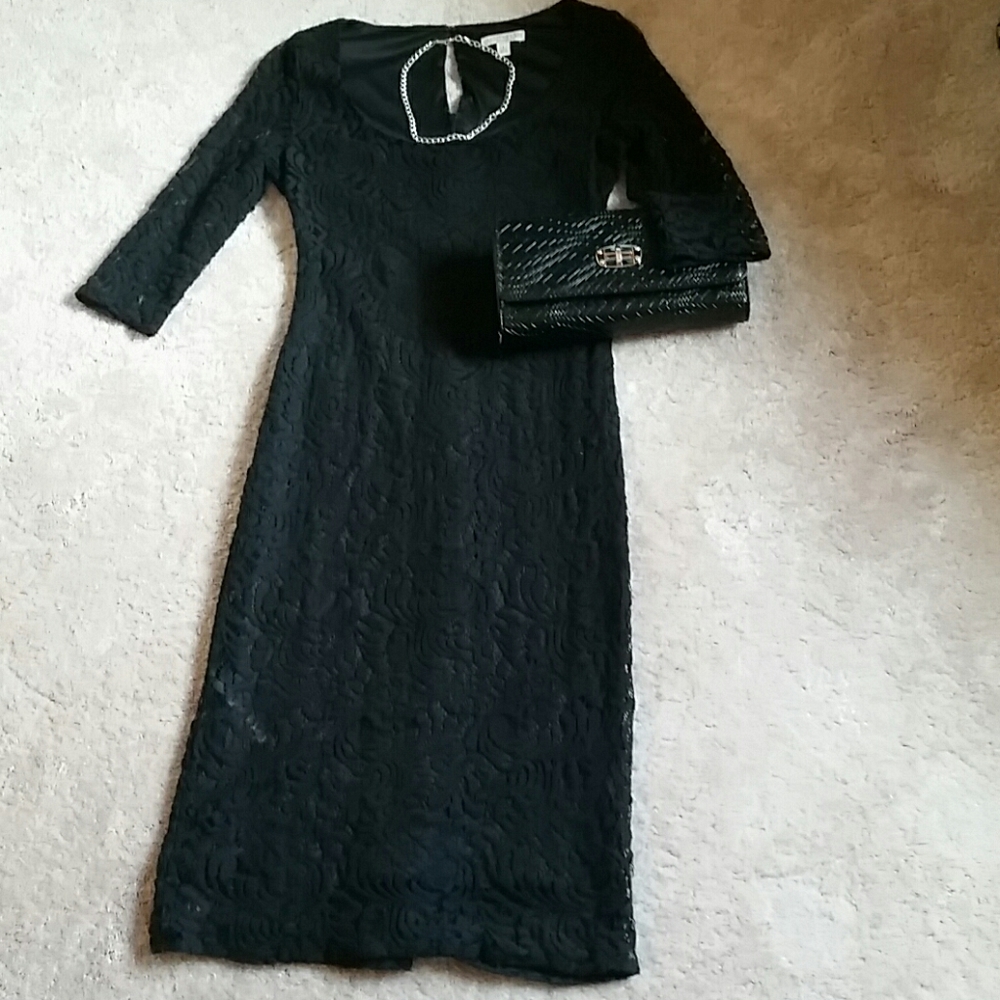 EVA MENDES Collection Sheath Lace Dress